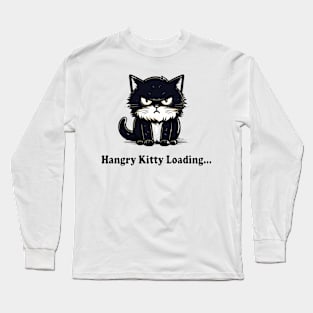 Hangry Cat Kitty Funny Dangerous Cat Life Cute Long Sleeve T-Shirt